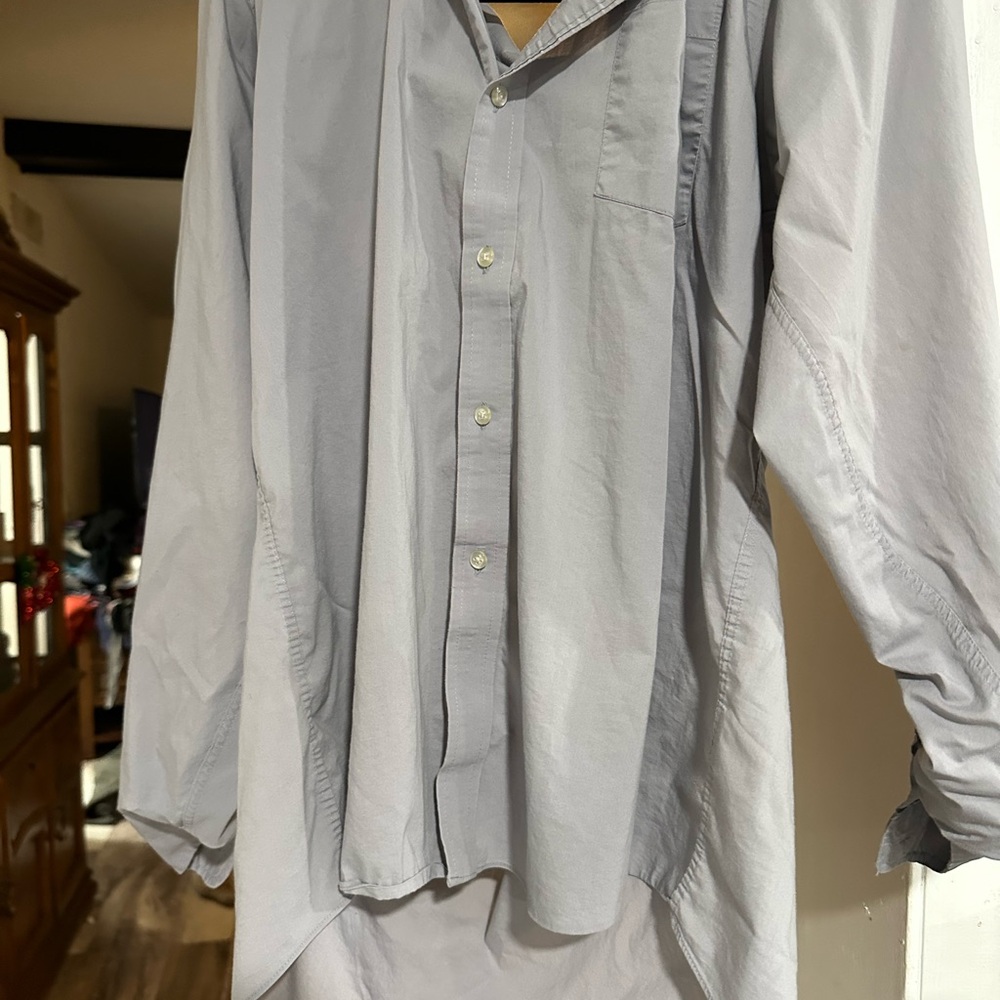 Arrow Men's Light Gray Casual Button-Down Shirt